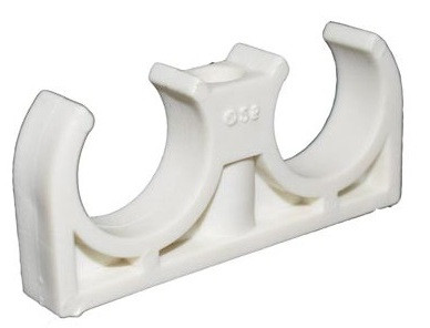 بست لوله دو قلو سفید